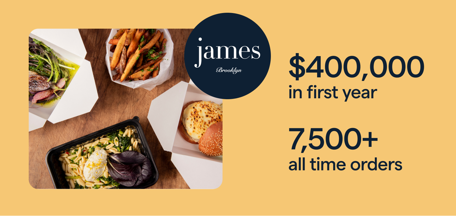 James Restaurant made over $400,000 through commission-free online ordering.