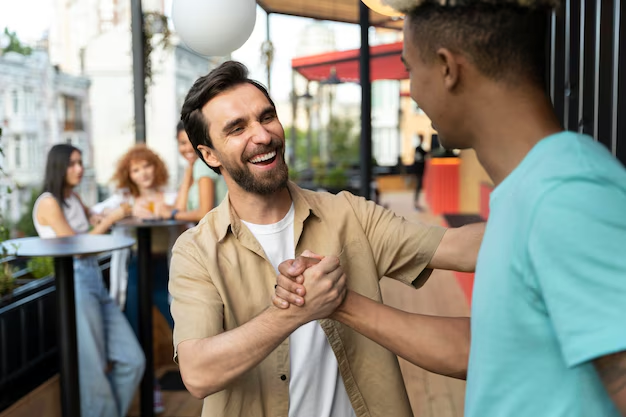 people shaking hands
