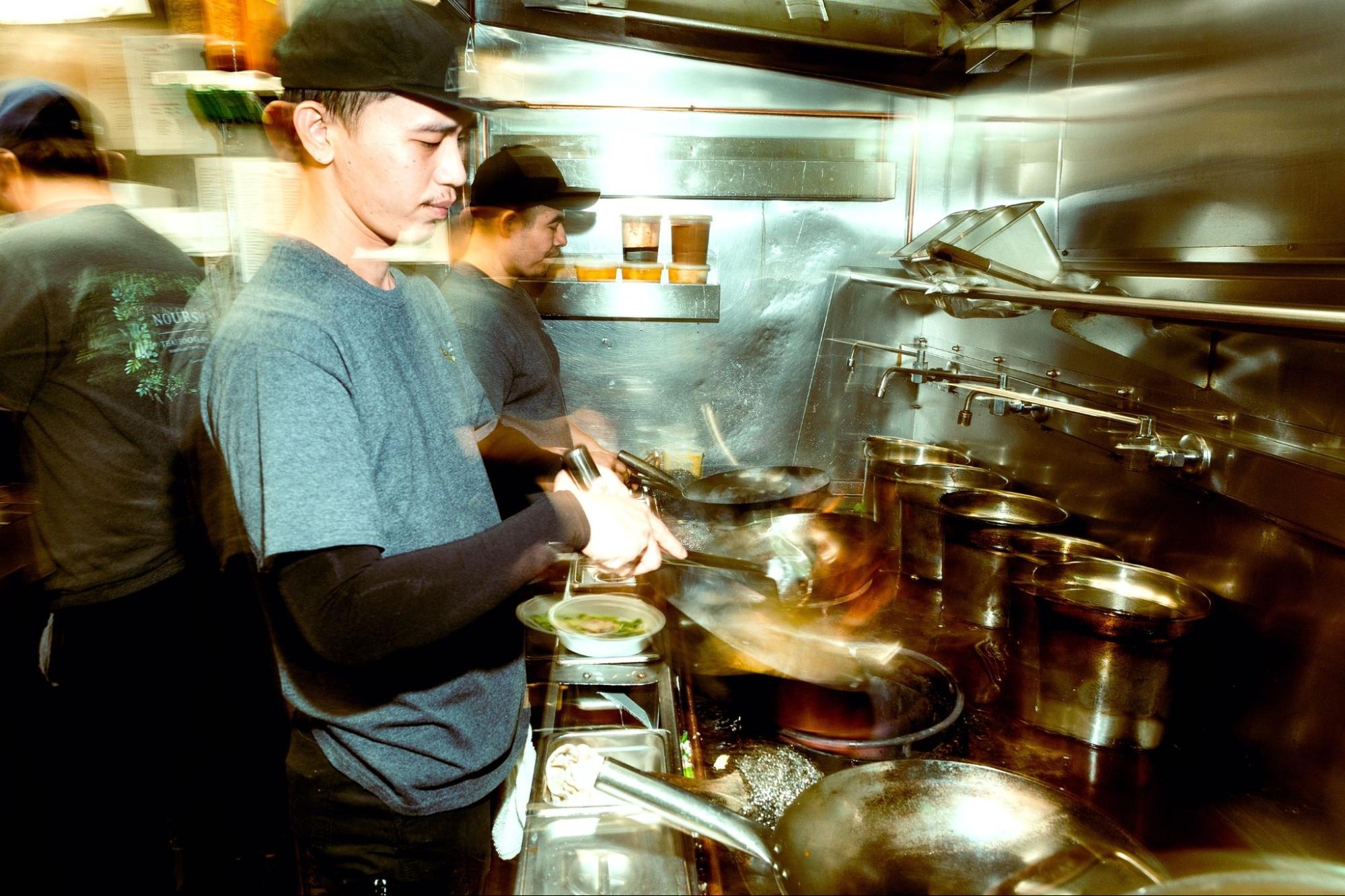 blurred kitchen shot