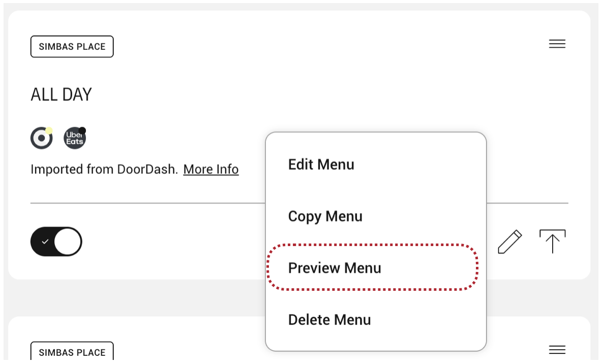 How to Preview your Menu - ChowNow