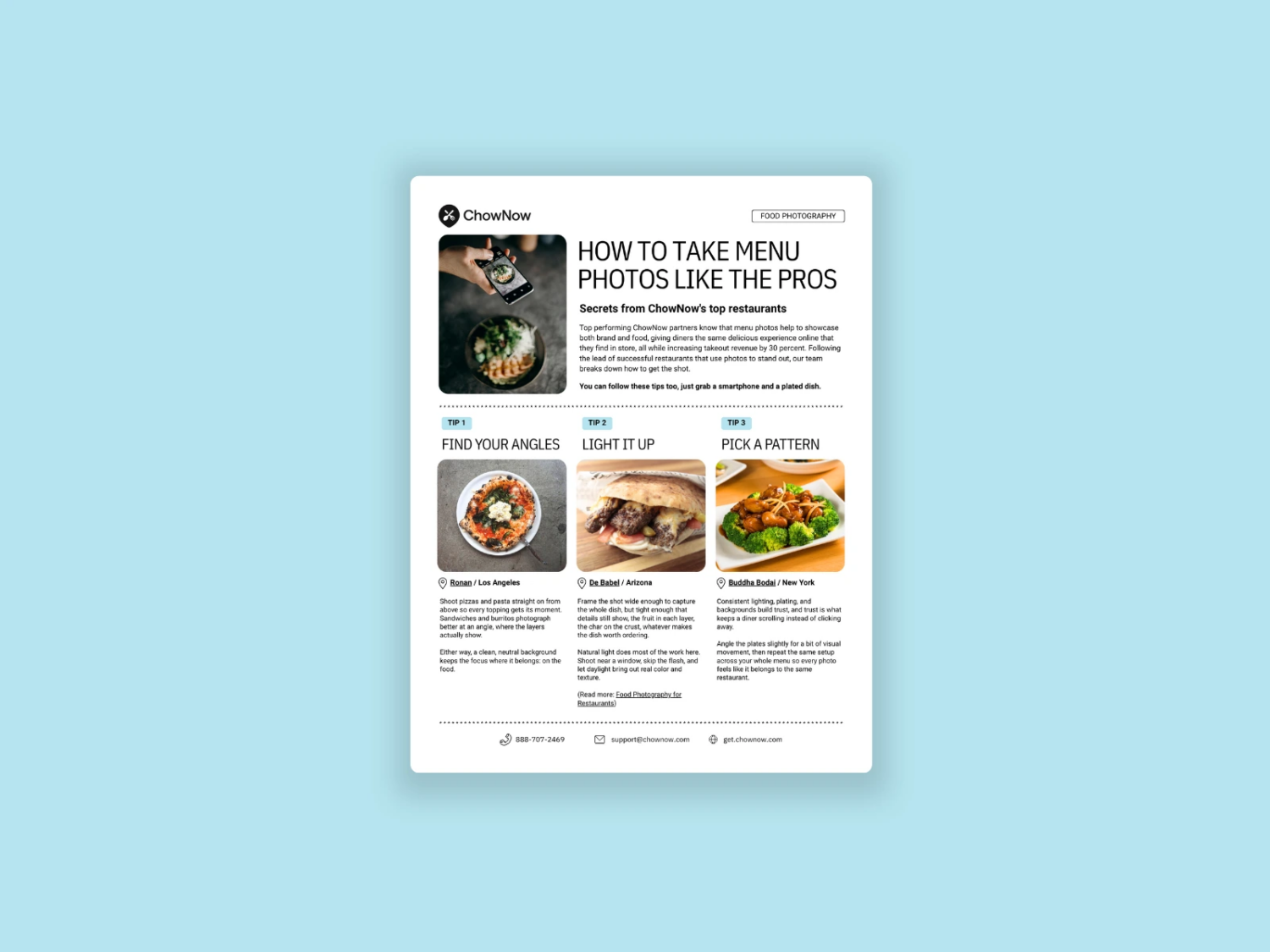 How to take menu photos like the pros guide cover
