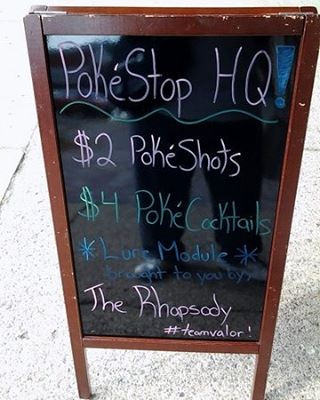 Pokemon Go Restaurant Sign